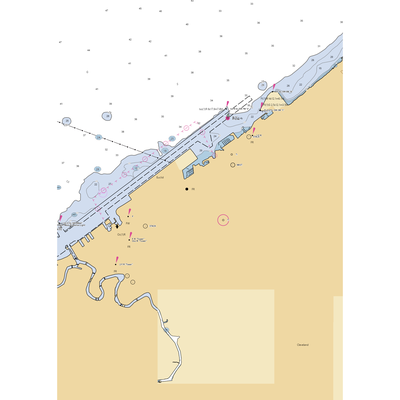 Lakeside Yacht Club (Cleveland, OH) NOAA Chart  Gaming Mouse Pad