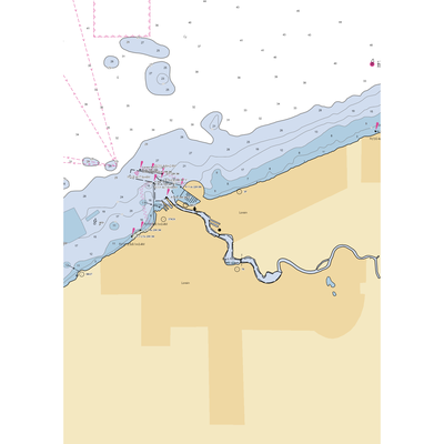 Westlake Yacht Club (Lorain, OH) NOAA Chart  Gaming Mouse Pad