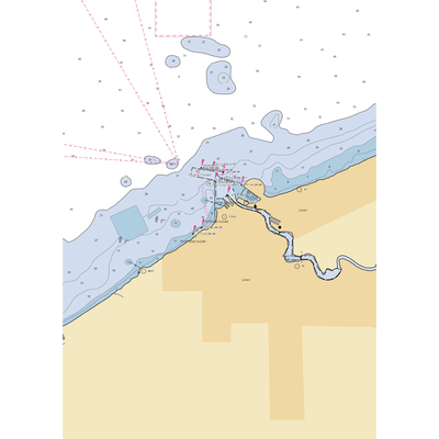 Oasis Marinas at Port Lorain (Lorain, OH) NOAA Chart  Gaming Mouse Pad