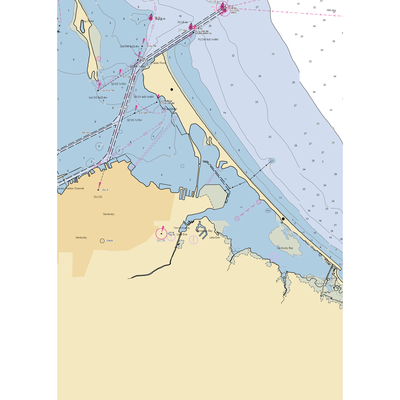 Venetian Marina (Sandusky, OH) NOAA Chart  Gaming Mouse Pad