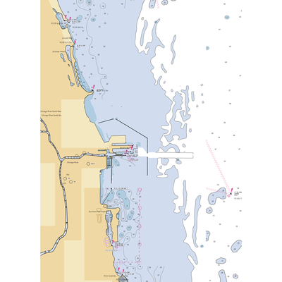 Navy Pier (Arlington Heights, IL) NOAA Chart  Gaming Mouse Pad