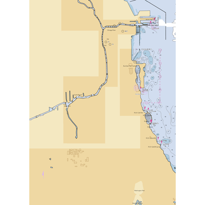 South Branch Marina (Arlington Heights, IL) NOAA Chart  Gaming Mouse Pad