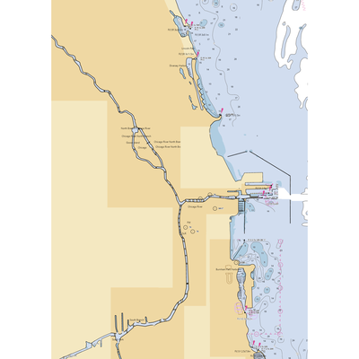 Jefferson Beach Yacht Sales (Arlington Heights, IL) NOAA Chart  Gaming Mouse Pad