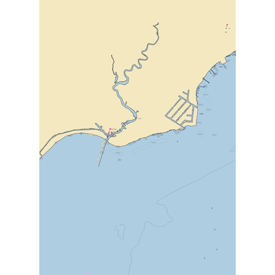 Shipping Channel Marina (New Baltimore, MI) NOAA Chart  Gaming Mouse Pad