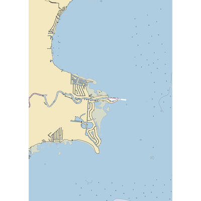 The Ship Chandler Marina (Harrison Township, MI) NOAA Chart  Gaming Mouse Pad