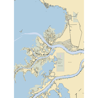 North Channel Yacht Club (Algonac, MI) NOAA Chart  Gaming Mouse Pad