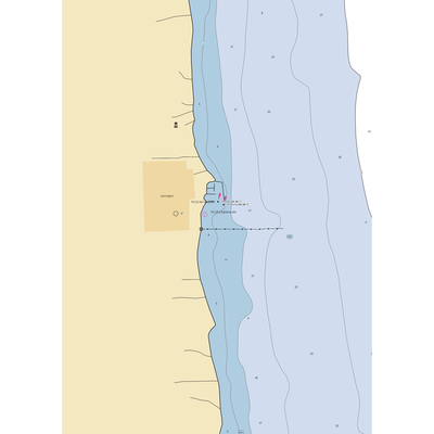 Lexington State Harbor (Croswell, MI) NOAA Chart  Gaming Mouse Pad