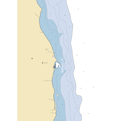 Port Sanilac Municipal Harbor (Port Sanilac, MI) NOAA Chart  Gaming Mouse Pad