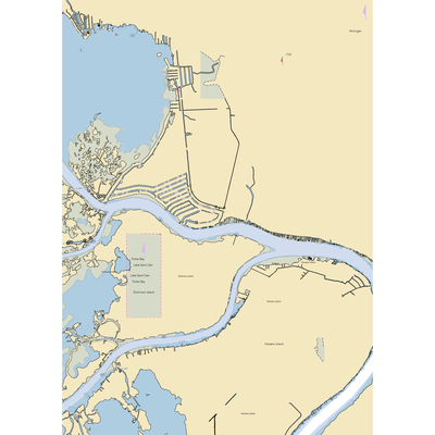 North Channel Marina Inc (Algonac, MI) NOAA Chart  Gaming Mouse Pad