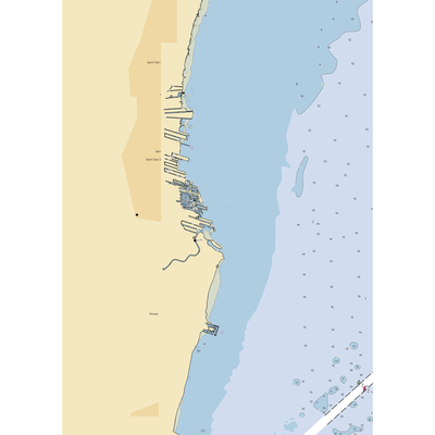 Miller Marina (Saint Clair Shores, MI) NOAA Chart  Gaming Mouse Pad