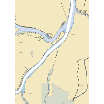 Chematogan Camp (Harsens Island, MI) NOAA Chart  Gaming Mouse Pad