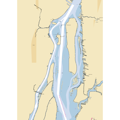 Wyandotte Marina (Belleville, MI) NOAA Chart  Gaming Mouse Pad