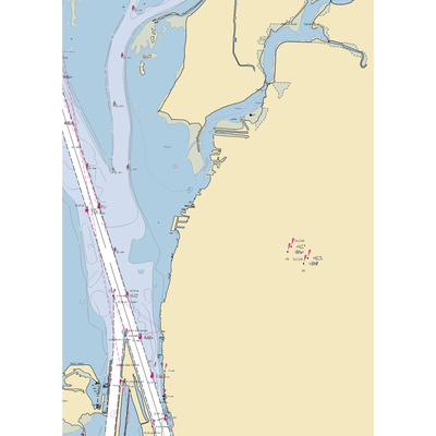 Cooper's Marina (Grosse Ile, MI) NOAA Chart  Gaming Mouse Pad