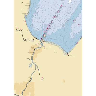 Saginaw Bay Yacht Club (Essexville, MI) NOAA Chart  Gaming Mouse Pad