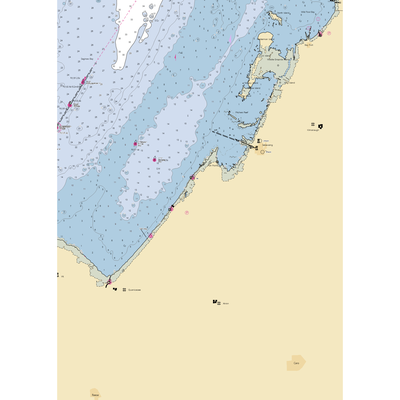 Sunset Bay Marina (Akron, MI) NOAA Chart  Gaming Mouse Pad