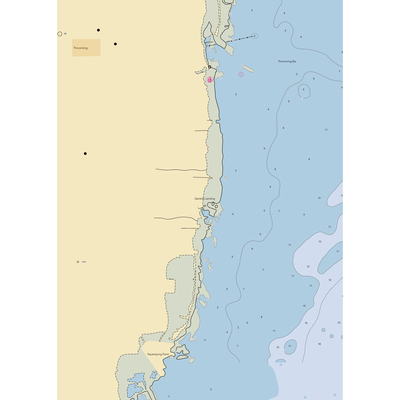 Gambill's Landing (Bay City, MI) NOAA Chart  Gaming Mouse Pad