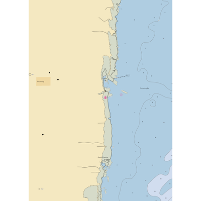 Genow's Marina and Boat Rental (Bay City, MI) NOAA Chart  Gaming Mouse Pad