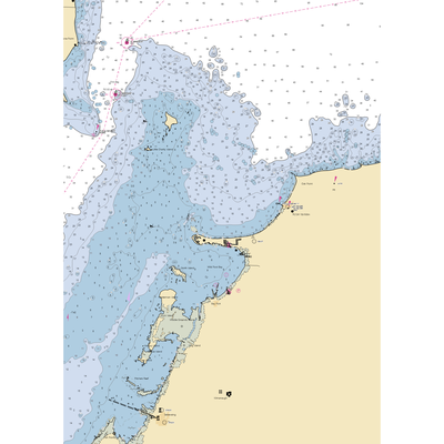 Beadle Bay Marina (Bay Port, MI) NOAA Chart  Gaming Mouse Pad