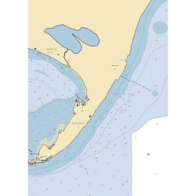 Jerry's Marina (Tawas City, MI) NOAA Chart  Gaming Mouse Pad