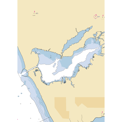 Pointe Marina Inc (Muskegon, MI) NOAA Chart  Gaming Mouse Pad