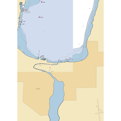 West Bay Beach Resort (Traverse City, MI) NOAA Chart  Gaming Mouse Pad