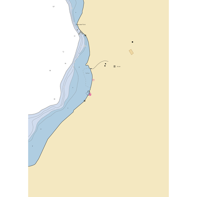 East Bay Harbor Marina (Traverse City, MI) NOAA Chart  Gaming Mouse Pad