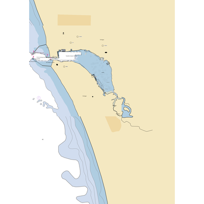 Dudley Penfold Marina (Elberta, MI) NOAA Chart  Gaming Mouse Pad