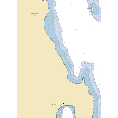 Ahgosatown Landing Marina and RV (Omena, MI) NOAA Chart  Gaming Mouse Pad