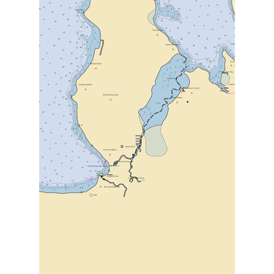 Howe Marine (Indian River, MI) NOAA Chart  Gaming Mouse Pad