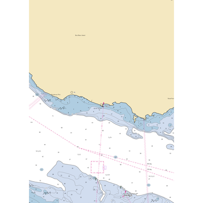 Bois Blanc Island Marina (Cheboygan, MI) NOAA Chart  Gaming Mouse Pad