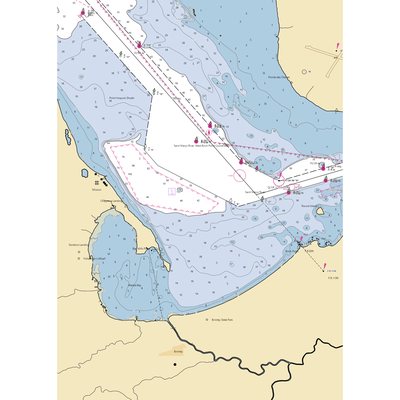 Chippewa landing of Bay Mills (Sault Sainte Marie, MI) NOAA Chart  Gaming Mouse Pad