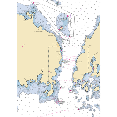 Passage Boat Works (De Tour Village, MI) NOAA Chart  Gaming Mouse Pad