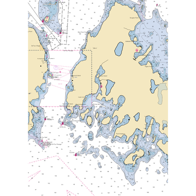 Fort Drummond Marine (De Tour Village, MI) NOAA Chart  Gaming Mouse Pad