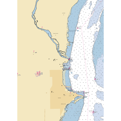 Vinette Boatworks (Wells, MI) NOAA Chart  Gaming Mouse Pad