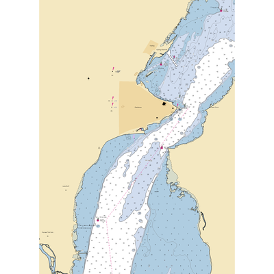 Gladstone Municipal Marina (Escanaba, MI) NOAA Chart  Gaming Mouse Pad