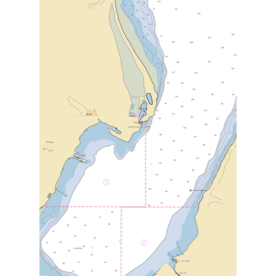 Ojibwa Marina (Lanse, MI) NOAA Chart  Gaming Mouse Pad