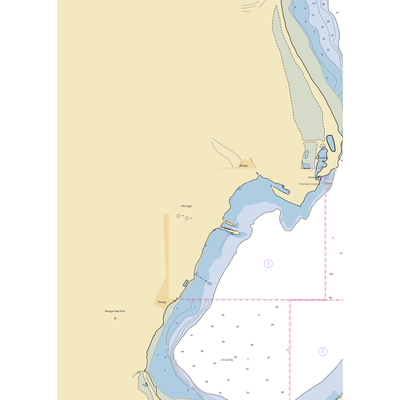 Baraga Municipal Marina (Lanse, MI) NOAA Chart  Gaming Mouse Pad