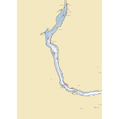 Markhams Marina (Atlantic Mine, MI) NOAA Chart  Gaming Mouse Pad