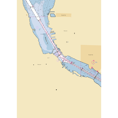 Skipper Bud's Harbor Club Marina (Sturgeon Bay, WI) NOAA Chart  Gaming Mouse Pad