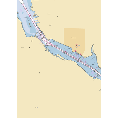 Skipper Bud's Quarterdeck Marina (Sturgeon Bay, WI) NOAA Chart  Gaming Mouse Pad