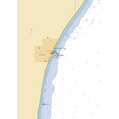 Port Washington Municipal Marina (Port Washington, WI) NOAA Chart  Gaming Mouse Pad