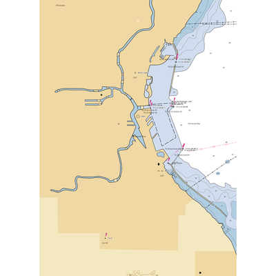 Horny Goat Marina (Milwaukee, WI) NOAA Chart  Gaming Mouse Pad