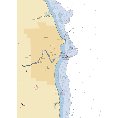 Sheboygan Riverfront (Kohler, WI) NOAA Chart  Gaming Mouse Pad