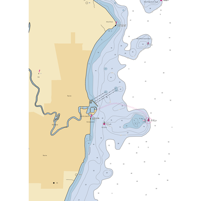 Gaslight Pointe (Racine, WI) NOAA Chart  Gaming Mouse Pad