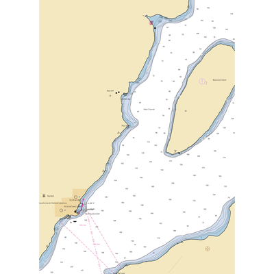 Roy's Point Marina (La Pointe, WI) NOAA Chart  Gaming Mouse Pad