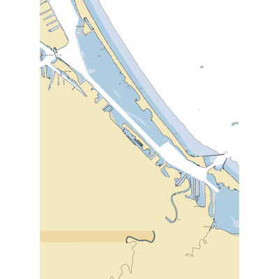 Barker's Island Marina (Duluth, MN) NOAA Chart  Gaming Mouse Pad