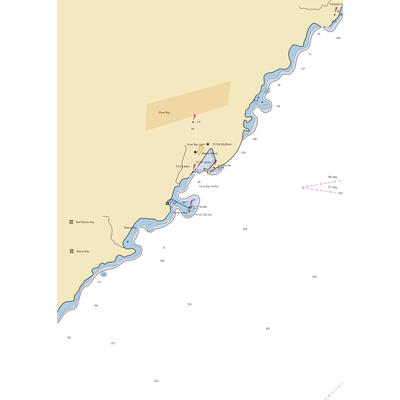 Silver Bay Marina (Beaver Bay, MN) NOAA Chart  Gaming Mouse Pad