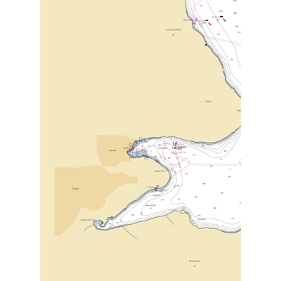 Scenic Bay Resort (Bayview, ID) NOAA Chart  Gaming Mouse Pad