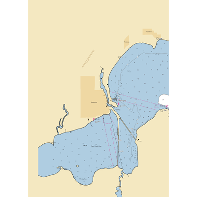 Sandpoint Marina (Sandpoint, ID) NOAA Chart  Gaming Mouse Pad