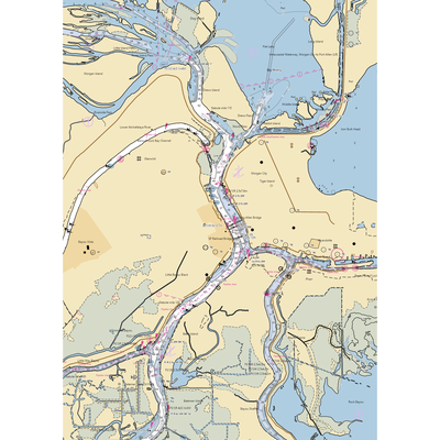 Rio Fuel Supply (Amelia, LA) NOAA Chart  Gaming Mouse Pad